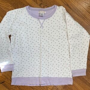 The Beaufort Bonnet Company purple rosebud print pullover 12